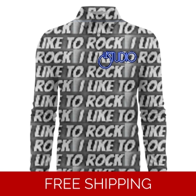Le Studio I Like to Rock Custom 3D Long-Sleeved Polo Shirt